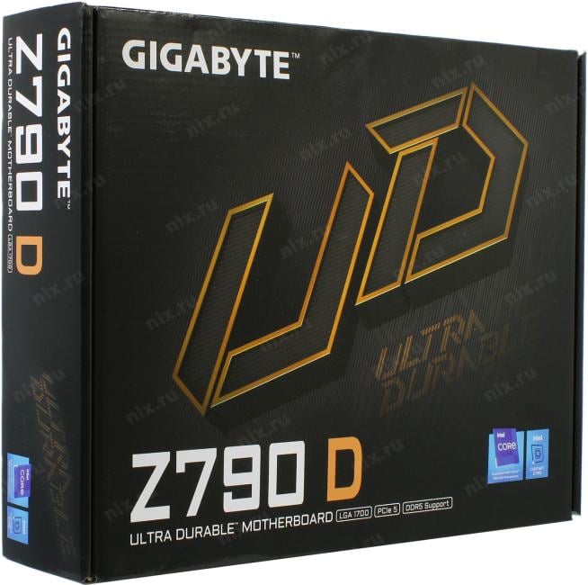 GIGABYTE Z790 D (RTL) LGA1700 <Z790> 3xPCI-E HDMI+DP  2.5GbLAN  SATA  ATX 4DDR5