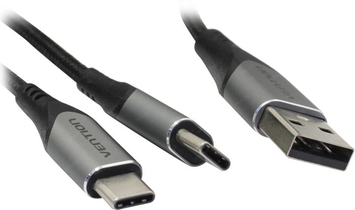 Vention <CQOHF> Кабель USB2.0 AM  --> 2xUSB-CM 1м