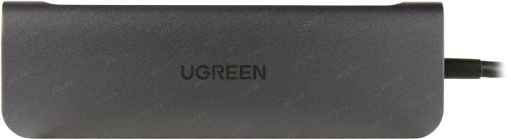 UGREEN <70411> 2xUSB3.0+USB-C+HDMI+PD+SD/microSD Card  Reader, подкл. USB-C