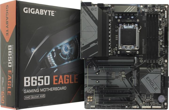 GIGABYTE B650 EAGLE Rev1.0/1.2 (RTL) AM5 <B650> 4xPCI-E HDMI+DP GbLAN SATA  RAID ATX 4DDR5