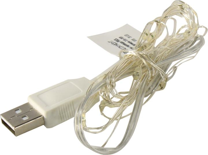 Гирлянда светодиодная "Роса" 2м 20LED мультиколор RGB 0.1Вт IP20 USB Neon-Night 315-959