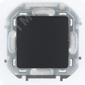 INSPIRIA Переключатель 1-клавишный схема 6 10АХ IP44 безвинтовые зажимы антрацит