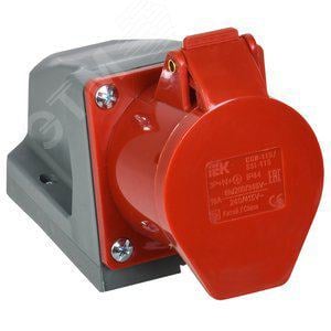 Розетка IEK PSR12-016-5 кабельная 16А 3Р+N+Е IР44 на  поверхность 380В 115