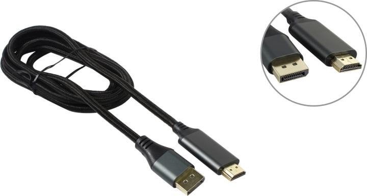 Cablexpert <CC-DP-HDMI-4K-6> Кабель-переходник DisplayPort (M) ->  HDMI (M) 1.8м