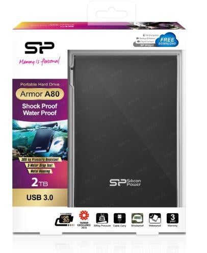 Silicon Power <SP020TBPHDA80S3K> Armor A80 USB3.2 Portable  2.5" HDD 2Tb  EXT  (RTL)