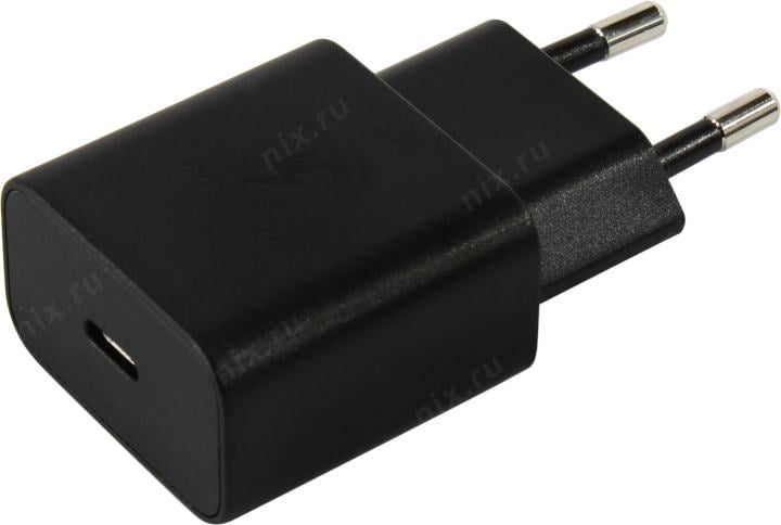 Samsung <EP-T1510NBEGEU> Зарядное устройство USB-C (Вх. AC100-240V,  DC5/9V, 15W, USB-C)