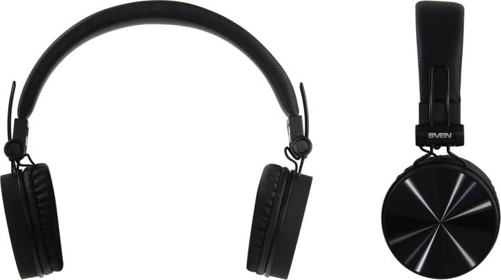 Наушники с микрофоном SVEN AP-B500MV <Black>(Bluetooth, беспроводные +  шнур 0.8м, Li-Ion)