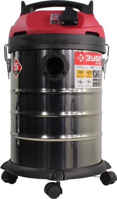 ЗУБР Мастер <ПУ-30-1400 М3> Пылесос строительный (1400W, сухая/влажная уборка, бак  30  л)
