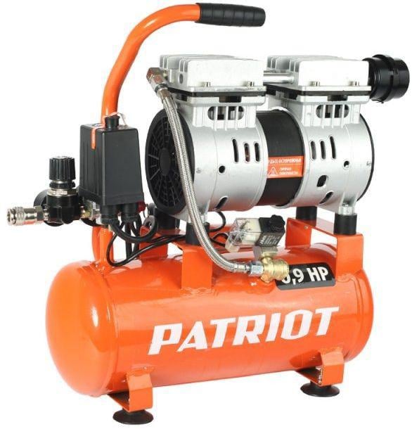 Patriot <WO 10-120> Компрессор поршневой безмасляный (650Вт, 8бар,  120л/мин, ресивер 10л)