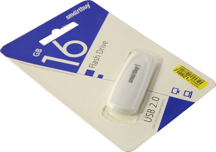 SmartBuy Scout <SB016GB2SCW> USB2.0 Flash  Drive 16Gb (RTL)