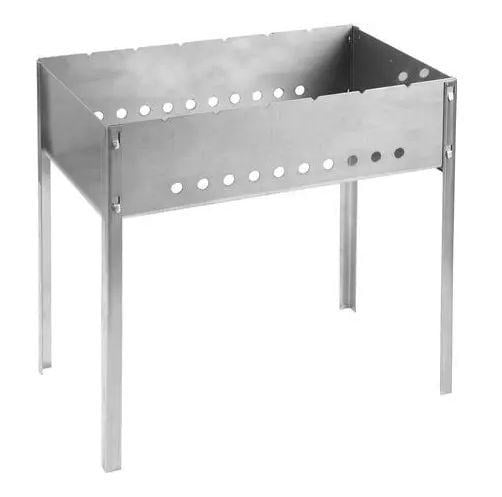 Мангал GRINDA "BARBECUE", нержавеющая сталь, толщина 1,5мм, 500х300х500мм 427784
