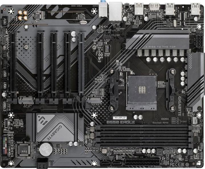 GIGABYTE B550 EAGLE (RTL) AM4 <B550> 5xPCI-E HDMI GbLAN SATA RAID  ATX  4DDR4