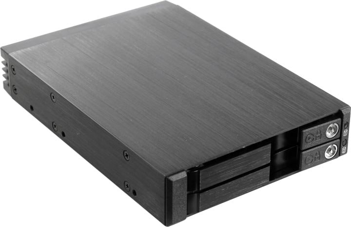 Корзина HDD Procase T2-012-SATA3-BK, 2×2.5", SATA3/SAS, hot-swap