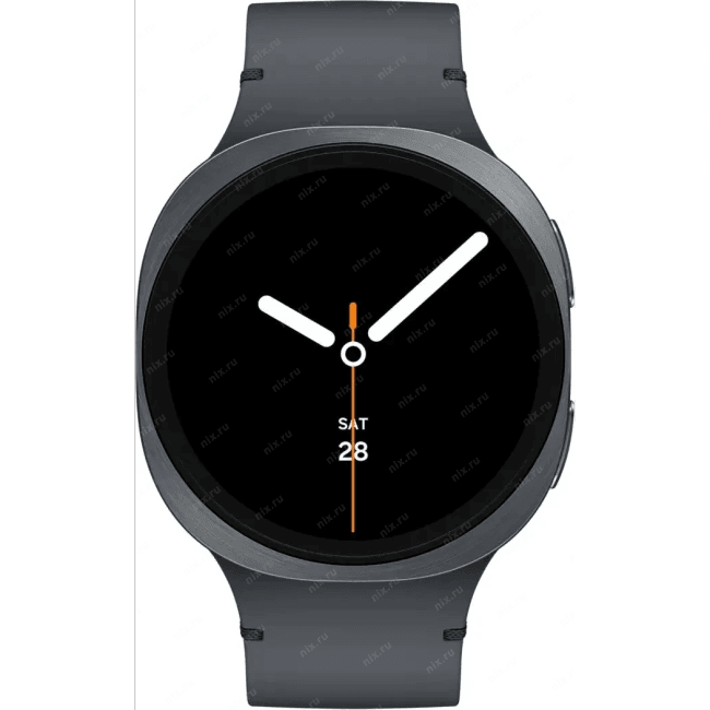 SM-L335FDAACAU Смарт-часы Samsung Galaxy Watch 8 LTE 44мм 1.47" Super AMOLED  корп.графитовый рем.графитовый ()