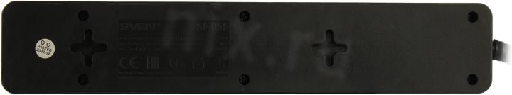 Сетевой фильтр SVEN SF-05E Black <1.8м>  (5 розеток) <021559>