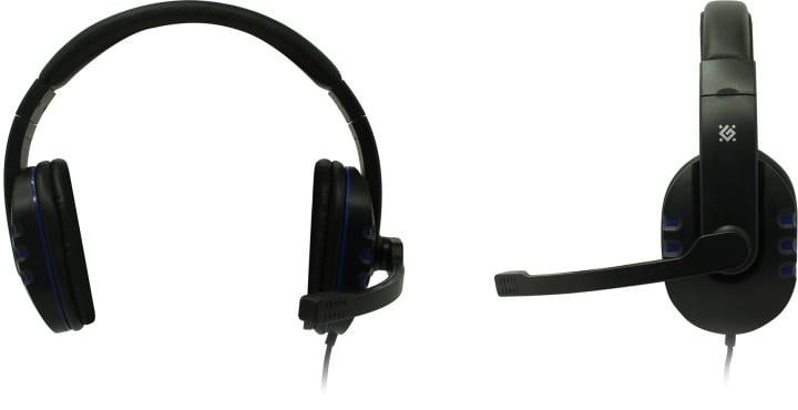 Наушники с микрофоном Defender Warhead G-160 (шнур 2.5м, с регулятором  громкости)  <64118>