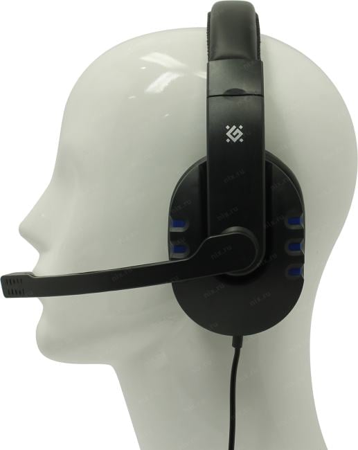 Наушники с микрофоном Defender Warhead G-160 (шнур 2.5м, с регулятором  громкости)  <64118>