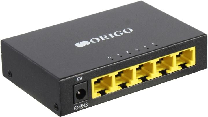 Коммутатор Неуправляемый ORIGO - OS1205, Layer 1, 5-10/100Mb, настольный, OS1205/A1A