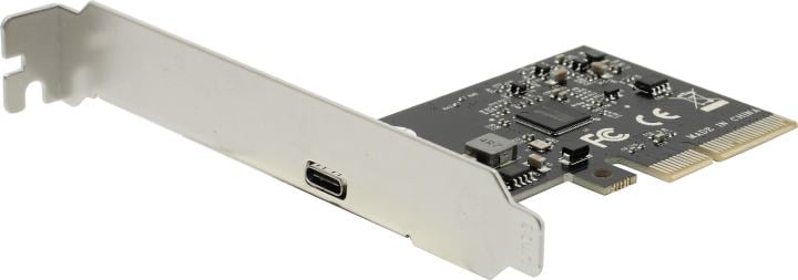ORIENT AM-U3242PE-C, Контроллер PCI-Ex4 v3.0, USB 3.2 Gen2x2 (SuperSpeed USB 20Gbps), скорость до 20Гбит/с, 1-port Type-C, ASM3242 chipset, Self powered, в комплекте LP планка крепления (31333)