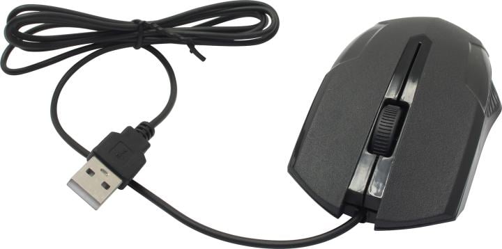 Exegate Мышь ExeGate Professional Standard SH-9025 (USB, оптическая, 1000dpi, 3 кнопки и колесо прокрутки, длина кабеля 1,35м, черная, Color Box)