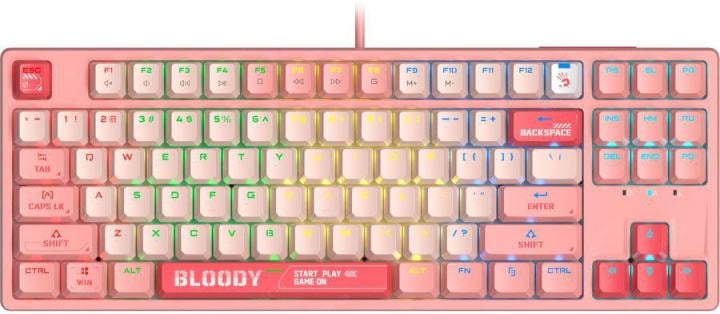 S87 USB  ENERGY PINK Клавиатура A4Tech Bloody S87 Energy механическая розовый USB for gamer LED (S87  USB ENERGY PINK)