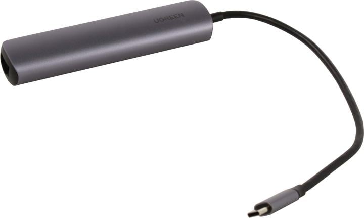 USB-хаб Ugreen 10919, CM418, USB-C, 2×USB 3.0, HDMI, RJ45, PD