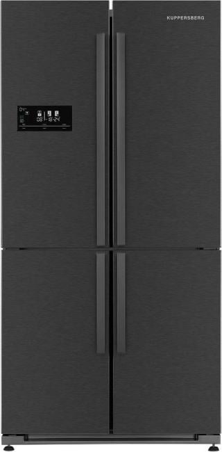 Холодильник Kuppersberg NMFV 18591 DX темный металл трехкамерный 390/170л морозилка снизу, No Frost, Side by Side