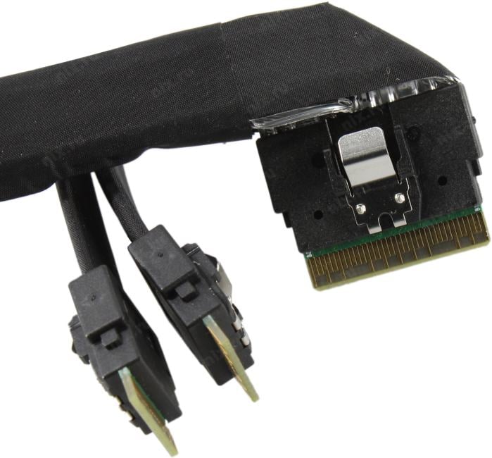 Кабель Supermicro CBL-SAST-1296F-100 Slimline x8 (LE) to 2x Slimline x4 (STR),FFC,96/96CM,10