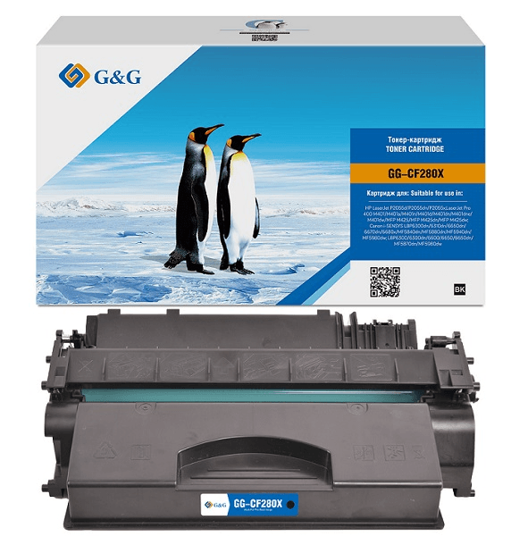 Картридж G&G GG-CF280X для HP  M401/M425/P2035/P2055, Canon LBP6300/6310/6650/6670/6680