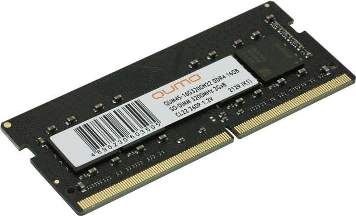 QUMO <QUM4S-16G3200N22> DDR4 SODIMM 16Gb <PC4-25600>  CL22 (for NoteBook)