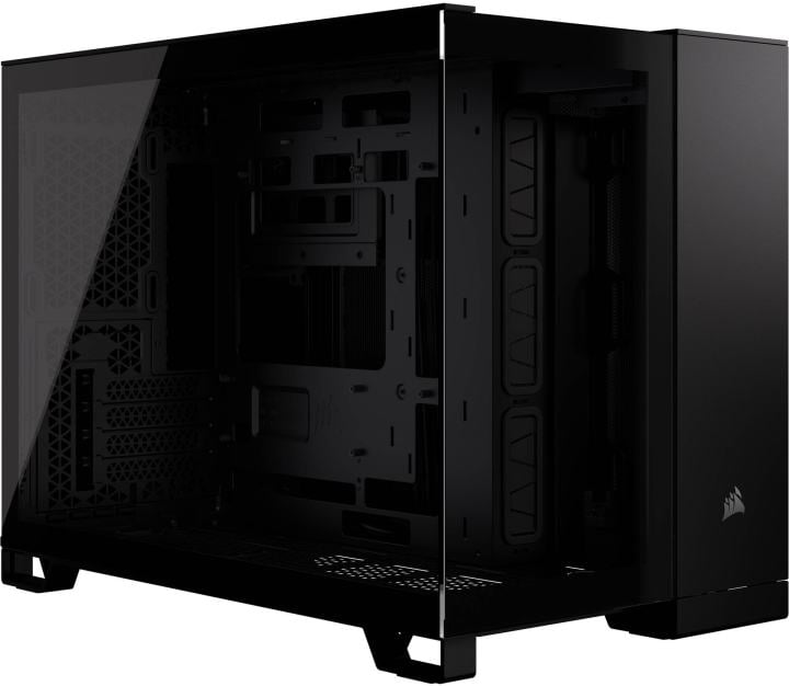 Компьютерный корпус без блока питания Corsair 2500X Airflow, Midi-Tower, TG, no fan, 2xUSB-A 3.2, 1xUSB 3.2 Type-C, mATX, mITX черный