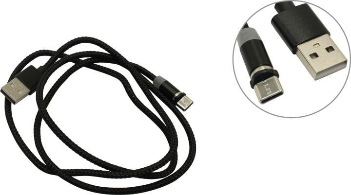 Smartbuy (iK-3110mt-2) Кабель питания USB  AM--)съёмный  магнитный USB-C  1м