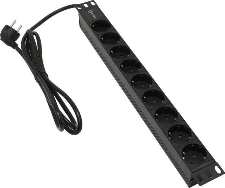 Аксессуар 5bites Блок розеток PDU919A-04 9S / AL / 1U / 19" / 2M*3G*1.5MM2 / VDE