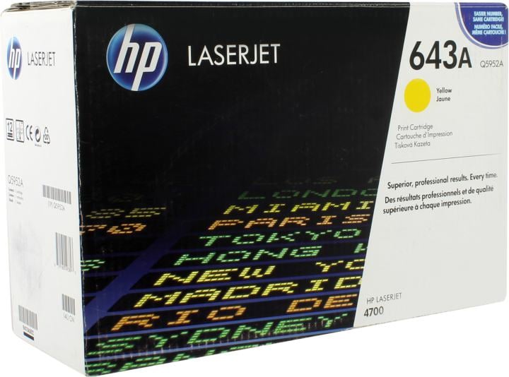 (Спец.цена) Оригинальный картридж HP Q5952A (643A) для принтера HP Color LaserJet 4700/ 4700n/ 4700dn/ 4700dtn/ 4730/ 4730x/ 4730xs/ 4730xm yellow, 10000 страниц