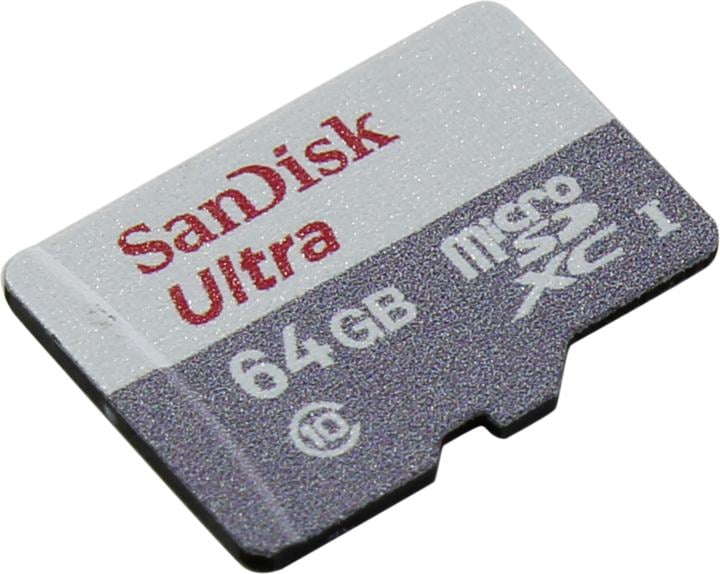 Карта памяти SanDisk SDSQUNR-064G-GN3MN, 64GB microSDXC UHS-I