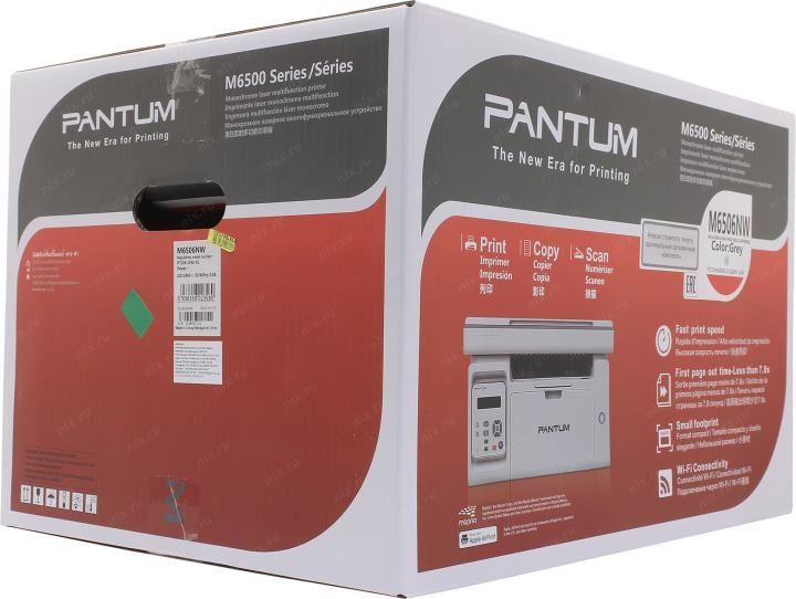 Pantum M6506NW (A4, 22стр/мин, 128Mb, LCD, лазерное МФУ, USB2.0,  сетевой,  WiFi)