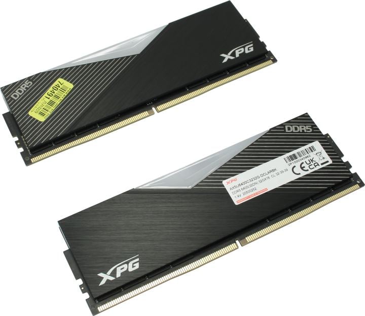 ADATA XPG Lancer RGB <AX5U6400C3232G-DCLARBK> DDR5 DIMM 64Gb KIT  2*32Gb <PC5-51200> CL32
