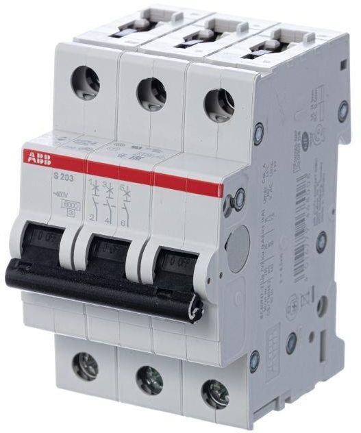 ABB Выключатель автоматический трехполюсный 32А С S203 6кА 2CDS253001R0324