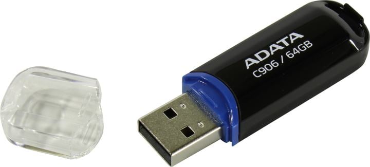 ADATA Classic C906 <AC906-64G-RBK> USB2.0  Flash Drive 64Gb
