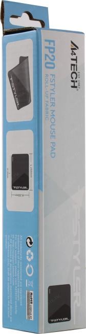 A4Tech FStyler <FP20 Black>  (коврик  для  мыши, 250x200x2мм)