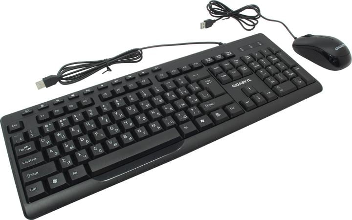 Комплект клавиатура и мышь Gigabyte GK-KM6300 RU, проводные (USB, 1.5м), 1000dpi, {20} (551179) комплект клавиатура + мышь, проводные (USB, 1.5м), 1000dpi, (20) (551179)