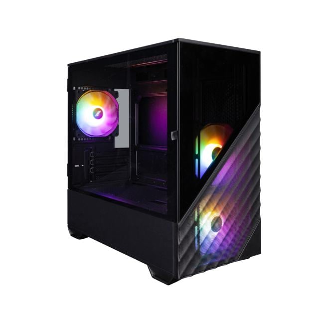 Корпус для ПК 1STPLAYER - DK D7, 2х2.5", 1х3.5", 1xUSB2.0, 1xUSB3.0, Mini Tower, без БП, цвет чёрный, D7-BK-3F1