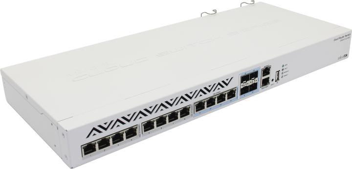 Коммутатор MikroTik Cloud Router Switch 312-4C+8XG-RM with 8 x 1G/2.5G/5G/10G RJ45 Ethernet LAN, 4x Combo ports (1G/2.5G/5G/10G RJ45  Ethernet LAN or 10G SFP+), 1x LAN port for management, RouterOS L5 or SwitchO