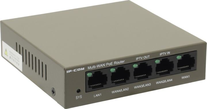 Маршрутизатор IP-COM M20-PoE, 5-портовый PoE с облачным управлением (PoE бюджет 55 Вт), PoE