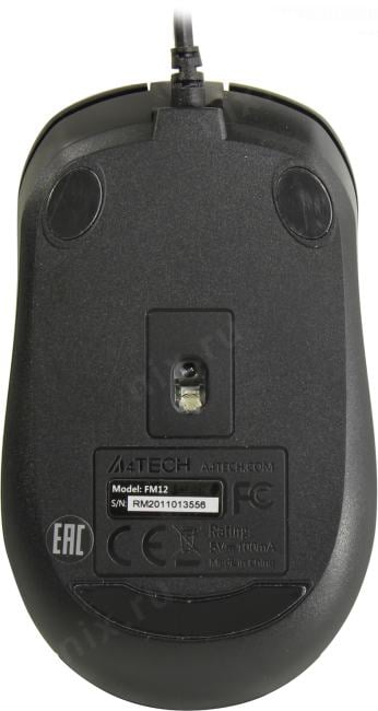 A4Tech FSTYLER Optical Mouse <FM12 Black>  (RTL) USB 3btn+Roll