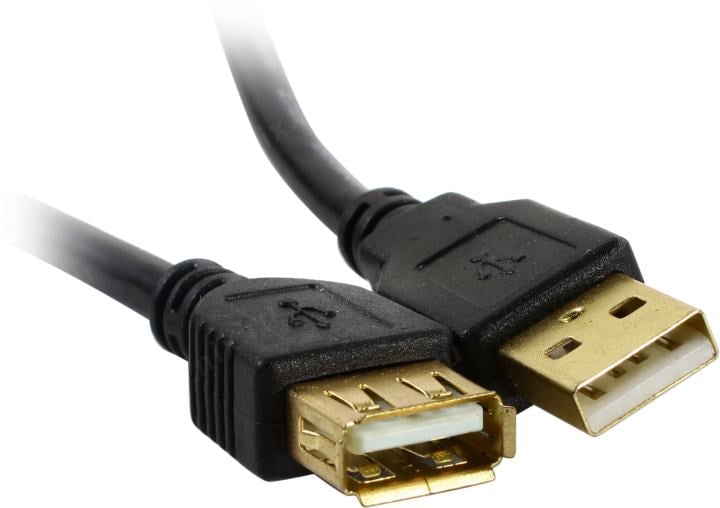 Bion <BXP-CCF-USB2-AMAF-030> Кабель удлинительный USB 2.0 A-->A 3м,  2  фильтра