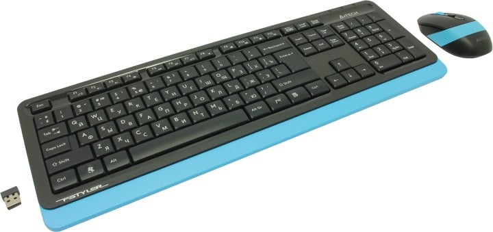 Клавиатура A4Tech Fstyler FG1010 Blue (Кл-ра, USB, FM+Мышь,4кн,  Roll, USB, FM)