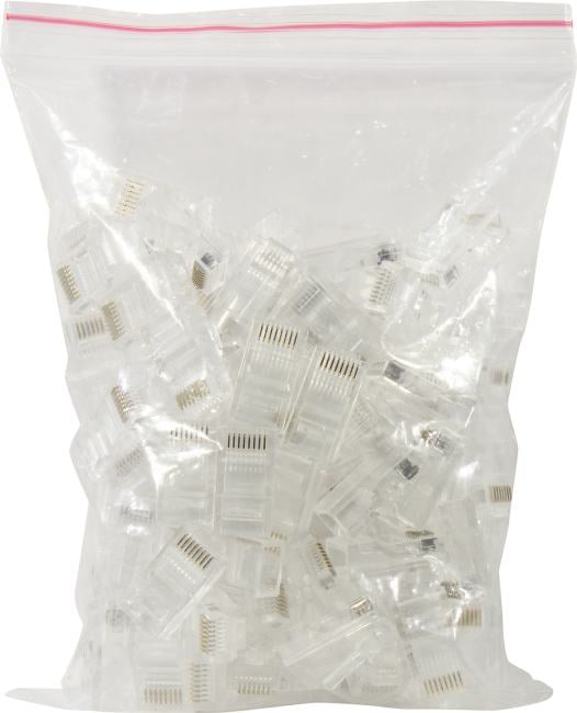 Lanmaster <LAN-EZ45-8P8C/U5E-100> RJ-45  Коннектор Кат.5e (уп-ка100шт)