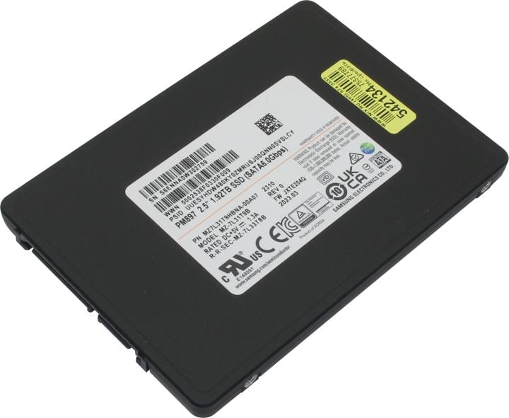 SSD 1.92 Tb SATA 6Gb/s Samsung  PM897  <MZ7L31T9HBNA-00A07>  (OEM) 2.5"