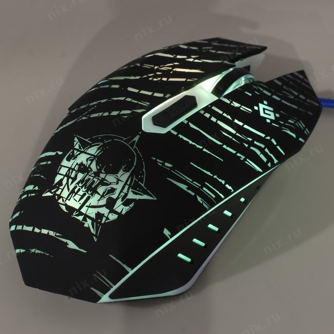 Defender Dark Agent Gaming Mouse <GM-590L> (RTL) USB  6btn+Roll  <52590>